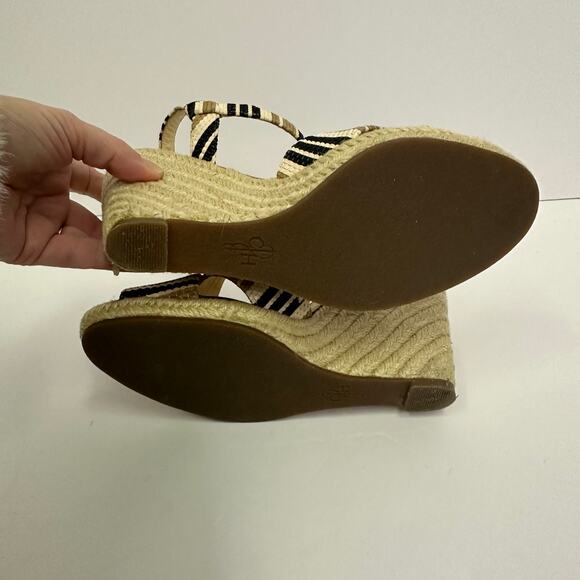 Cole Haan Women’s Size 7B Striped Espadrille Wedge Sandals - Picture 6 of 10